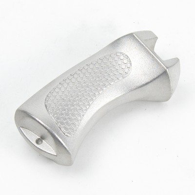 Manufacturer of customized production of aluminum alloy slingshot handle short grip die-casting parts based on customer-supplied drawings or samples