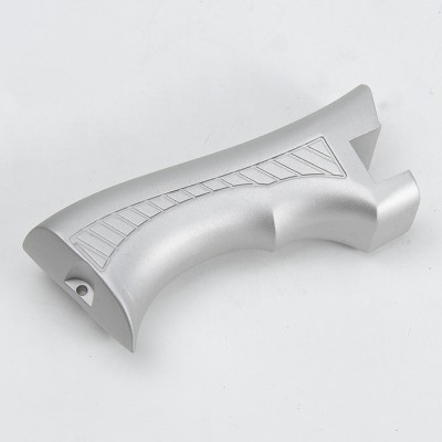 Manufacturer of customized production of aluminum alloy slingshot grip short handle die-casting parts.