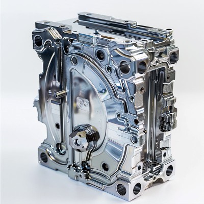 Die cast magnesium alloy/aluminum alloy automotive transmission housing