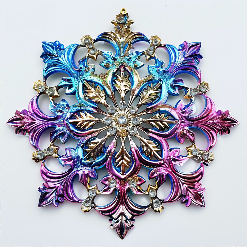 Die cast colored magnesium alloy decorations sprayed with graded metal crafts