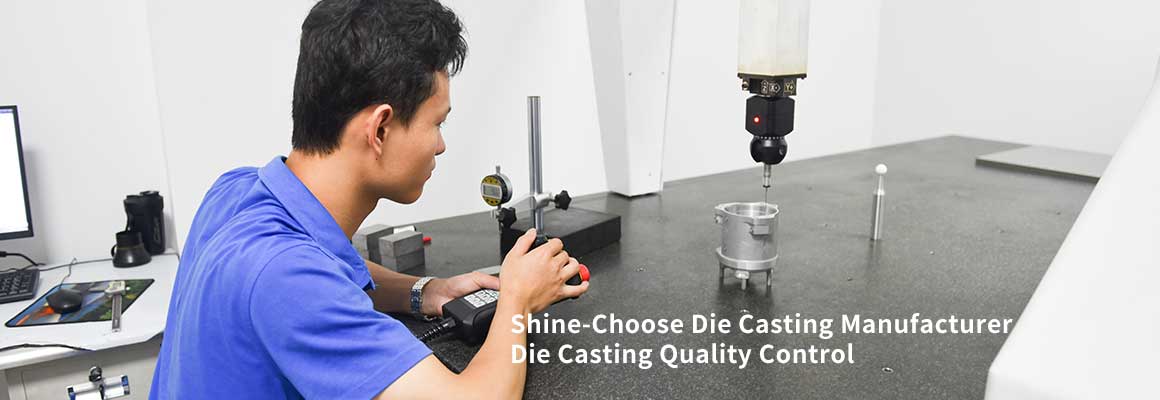 Quality Inspector Measuring The Precision Of Finished Aluminum Alloy Die Casting Products
