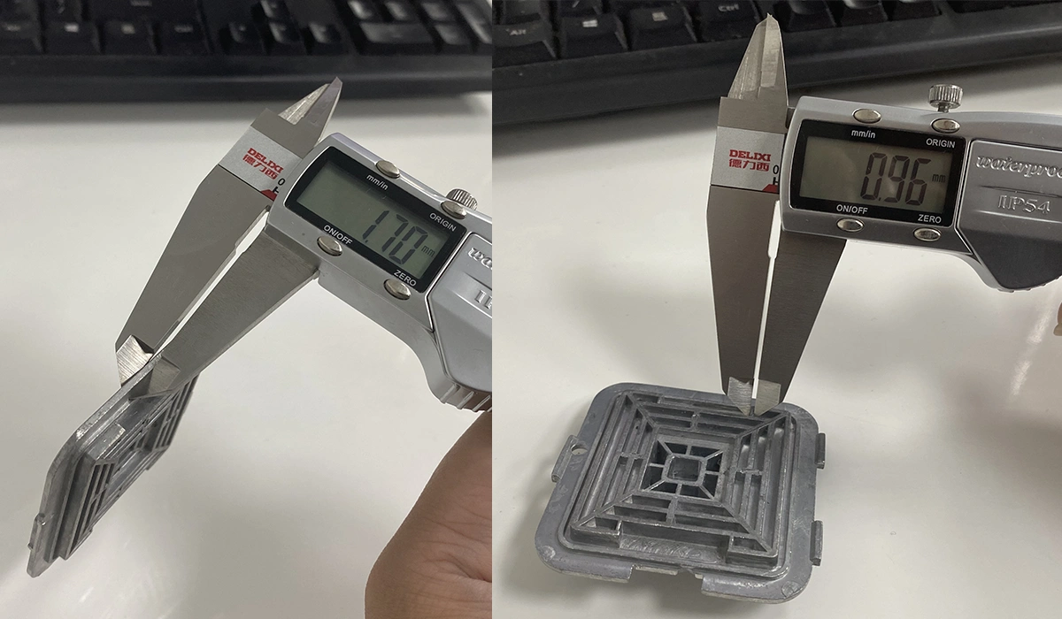 Use Calipers To Measure The Wall Thickness And Rib Thickness Of Aluminum Alloy Products